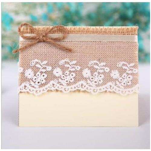 20pcs Wedding supplies Vintage linen forest series paper wedding table card guest seat card
