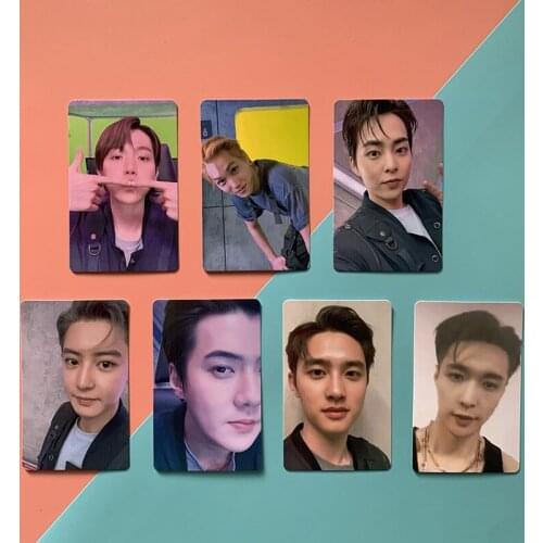 6/7Pcs Kpop EXO Special Album DON'T FIGHT THE FEELING Photo Card High Quality Card For Fans Gift