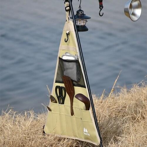 600D Oxford Cloth Camping Tableware Storage Bag Outdoor Barbecue Camping Tools Portable Bag