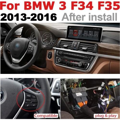 Car Audio Android 7.0 up GPS Navigation For BMW 3 Series F34 F35 2013~2016 NBT WiFi 3G 4G Multimedia player Bluetooth 1080P