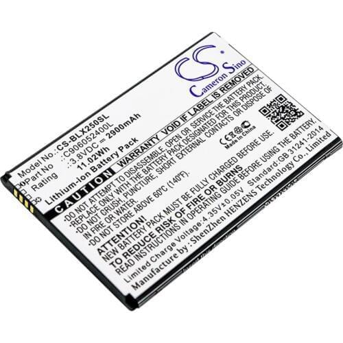 Cameron Sino 2900mah battery for BLU E050 E050U Energy X2 C906052400L batteries