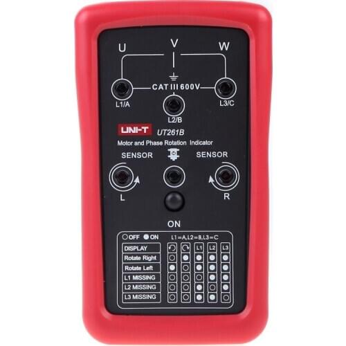 UNI-T UT261B Phase Sequence and Motor Rotation Indicators Tester Meters New Electronic
