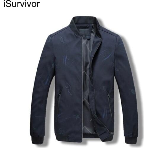 ISurvivor 2021 Men Spring Autumn New Jackets Coats Hombre Male Casual Fashion Slim Fit Large Size Business Casual Zipper Jackets
