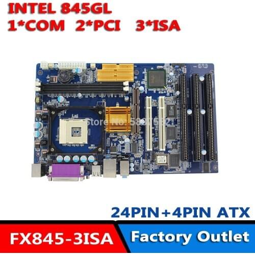 Atx socket478 ddr 845gv Mainboard with 3 ISA Slots 2PCI Motherboard