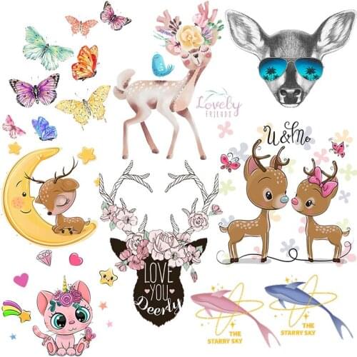 Many Small Animal Patch Iron On Patches For Clothing Cartoon Stickers Patches Heat Transfers For Dress Ironing Stickers Patch