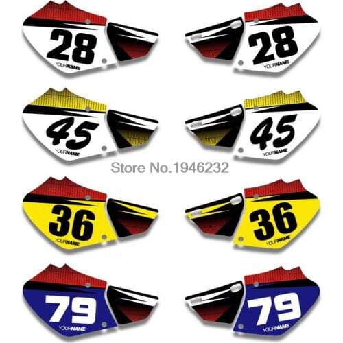 NICECNC Custom Number Plate Background Graphics Sticker & Decal For Honda XR250 XR400 1996 - 2004 1998 2000 2002 2003 XR 250 400