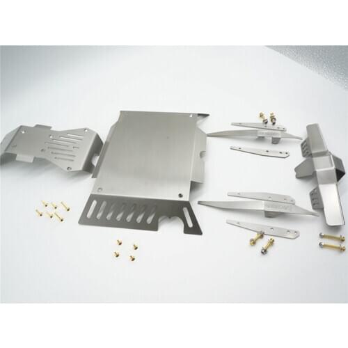 Stainless Steel Chassis Armor Anti-collision Protective Plates for 1/7 CROSS RC UT4 RC Crawler Car Accessories Parts
