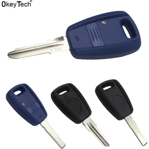 OkeyTech Car Key Shell Case Cover For Fiat Punto Doblo Bravo Transponder Auto Remote Key Replacement SIP22 GT15R Blade