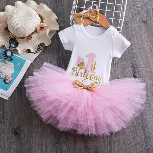 Baby Girl Baptism Dress Clothes For Newborn Infant First 1 Year Birthday Party Dress Gift Striped Baby Kids Boutique Clothing