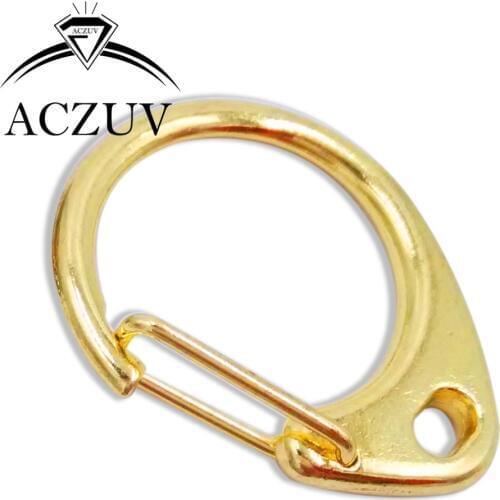 Gold Plated 500pcs 23mm 26mm 32mm Metal Swivel Lobster Clasp Clips For Key Ring Chain Paracord Hook Handbag Buckles CKC005