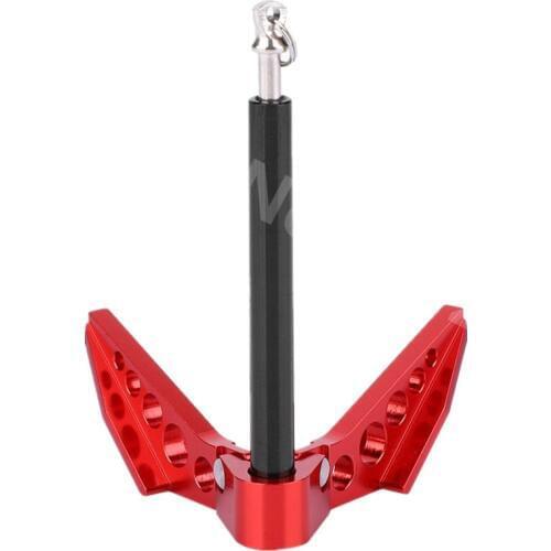 RC Cars Metal Foldable Heavy Duty Rescue Hook Trailer Anchor Winch Anchor For 1/10 RC Crawler Car 4WD TRX4 Axial SCX10 90046 D90