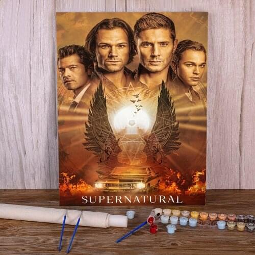 Supernatural Paint By Numbers Kit Oil Paints 50*70 Picture By Numbers Photo New Design Adults Wall Art Handicraft Drawing