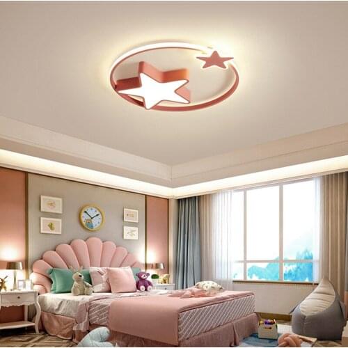 LED Ceiling Light Childrens Room Lighting Bedroom Star Modern Nordic Girl Study Living Bedroom Indoor Decorative Lamp Luminair