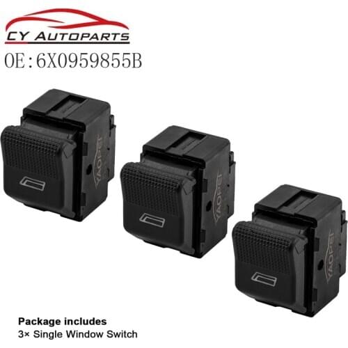 YAOPEI New 3 Pieces Window Switch For VW POLO HATCHBACK 6N2 1999-2001 LUPO 6X1 6E1 2000 2001 2002 2003 6X0 959 855B 6X0959855B
