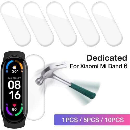 5/10pcs Protective Film For Xiaomi Mi Band 6 High Definition TPU Nano Protective Film Accessory For Xiaomi Mi Band 6 Watchband 6