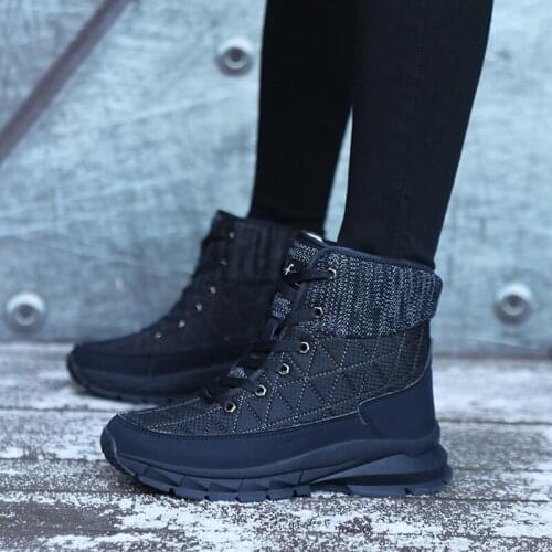 Women Boots Fashion Snow Boots For Winter Shoes Women Casual Platform Ankle Botas Mujer Warm Winter Boots Outdoor Walking Shoes