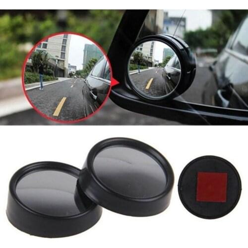 2Pcs Car Adjustable Rearview Blind Spot Side Rear View Convex Wide Angle Mirror Car 360 Degree Blindspot Rearview Parking Mirror