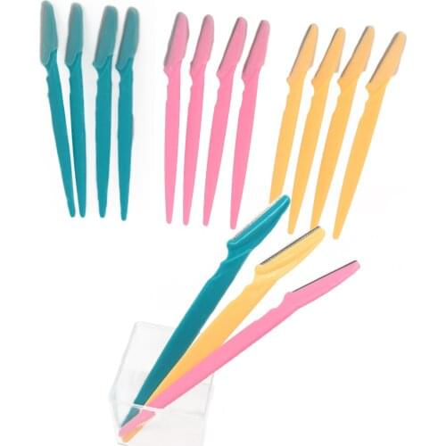 3Pcs Eyebrow Brow Razor Dermaplaning Painless Portable Facial Shaper Tool UK