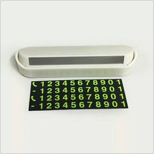 Car Styling Park Stop Parking Card Phone Number Plate for Toyota Prius 4Runner Sienna i-TRIL PRADO Tacoma RAV4 Aygo Auris