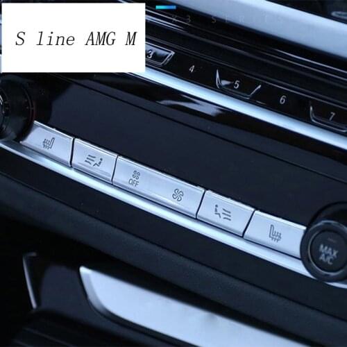 Car styling Air Conditioning CD Panel Decorative button decoration Cover Stickers for BMW X3 G01 X4 Interior auto Accessories