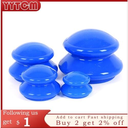 4pcs/set Jar for Massage Body Cups Vacuum Cupping Ventosas vacuum bank Weight massage Cupping Apparatus vacuum cans