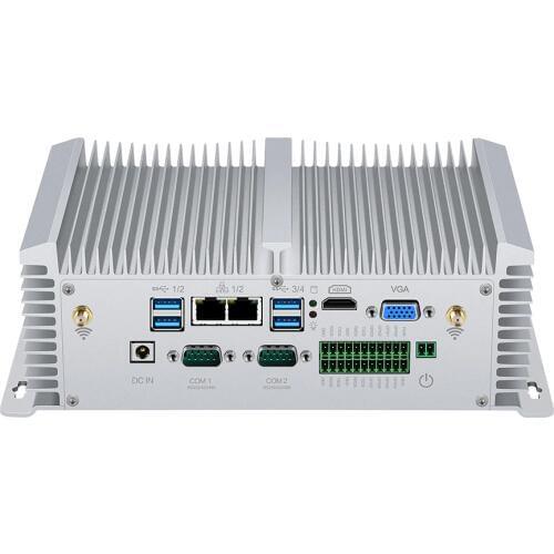 Fanless Industrial Mini PC Intel Core i5 7200U 8250U i7 7500U RS232/422/485 Dual LAN HDMI VGA GPIO WiFi 4G LTE Windows Linux