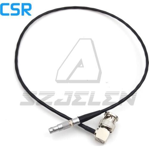 BNC plug to 00b 4-pin plugs time code input adapter cable for RED camera eipc,50cm