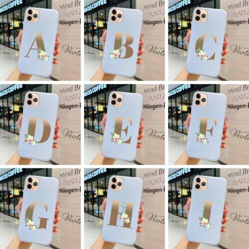 Alphabet Case For Samsung S6 S7 S8 S9 S10 S10E Edge Plus Lite Case Funny Edging Matte Smooth Funny Rainproof Knock Thin Trend