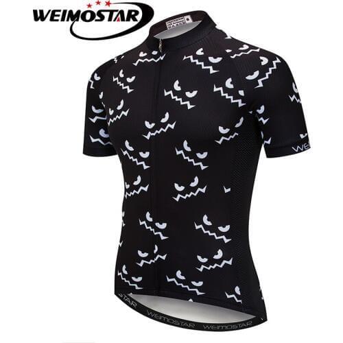 Black Shirt Weimostar Men Cycling Jersey Bike Jerseys MTB ropa ciclismo Bicycle Clothing Wear Summer Short Sleeve Tops