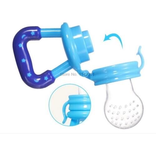 DHL 200pcs Silicone Baby Pacifier Infant Nipple Soother Toddler Kids Pacifier Feeder For Fruits Food