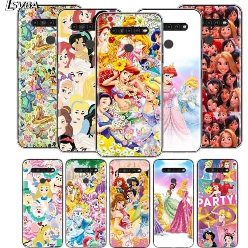 Disney Princess For LG V60 V50S V50 G8X G8S G8 G7 ThinQ 5G K61 K51S K41S K30 K20 Q60 Q9 Soft Phone Case