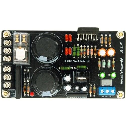 G6 LM1876 power amplifier board kit super LM1875 LM4766 dual channel hifi power amplifier board