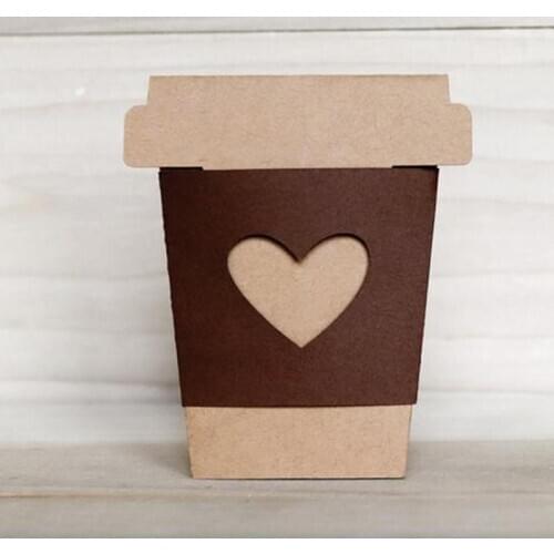 Metal cutting dies cut die mold Valentines day heart coffee Scrapbook paper craft knife mould blade punch stencils dies