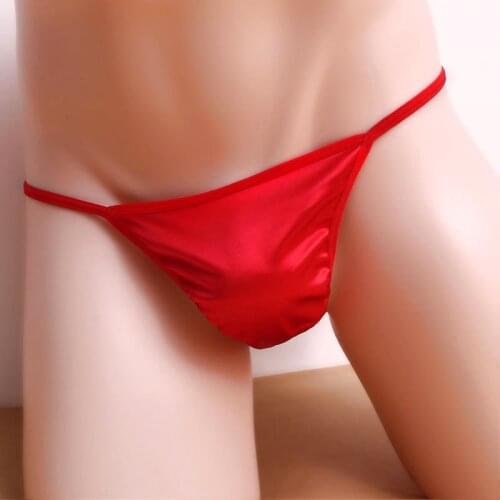 Underwear Fashion Lingerie Soft Cotton Men Thongs Breathable No Trace Large Size 3Colors Elastic Nylon Low-Waist Sexy 1Pcs