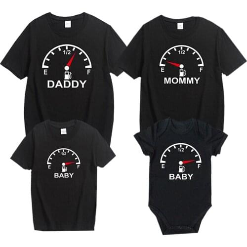 New Mom Dad and Me Baby Boy Girl Clothes Price for One Family Matching Clothes Look Father Mother Son Girl Outfits T Shirt