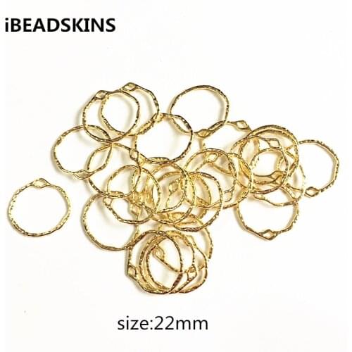 New arrival! 22mm 50pcs/lot gold color zinc alloy ring-shape charm for jewelry DIY ( as shown)#2012