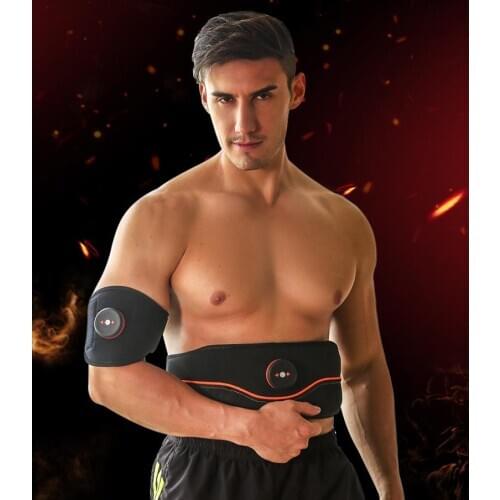 New waist belt household lazy abs training fitness equipment smart lean hand leg machine slimming massage