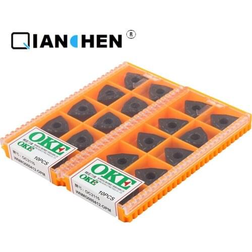 OKE 10pcs/lot High Precision High Performance High Strength CNC WNMG080412-OPM OC2115 Industry Carbide Inserts Hard Alloy