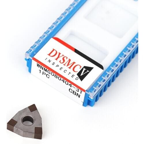 Tipped PCBN Turning Insert WNMG080404 3T WNMG080408 CBN Diamond Insert Turning Blade for CNC Machine External Turning Tool