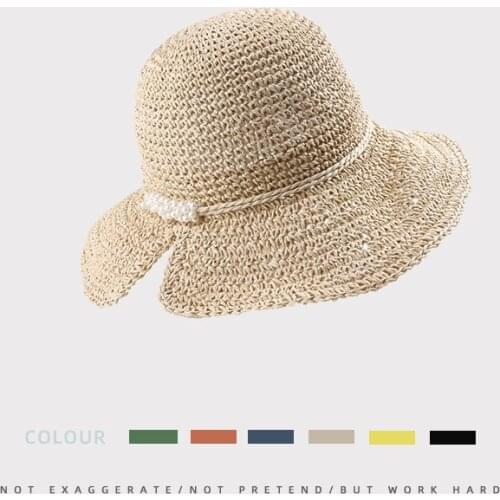 Summer Straw Hat Womens Sunshade Travel Holiday Sun Hat Female Beach Fashion Hollow Sunhat Solid Color Sun Protection