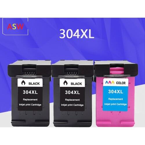 ASW Replacement For HP 304 HP 304XL 304 XL Ink Cartridge For HP Deskjet Envy 5000 series 5010 5012 5014 5020 Deskjet 2600 Printe