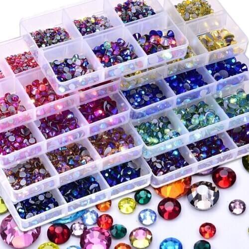 SS6-SS30 1200pcs Hot Fix Rhinestones Iron On Strass Stones Flatback стразы стекло Clear Hotfix Rhinestones For Wedding Dress A11