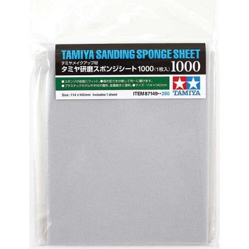 Tamiya 87149 Sanding Sponge Sheet - 1000 (114x140mm)