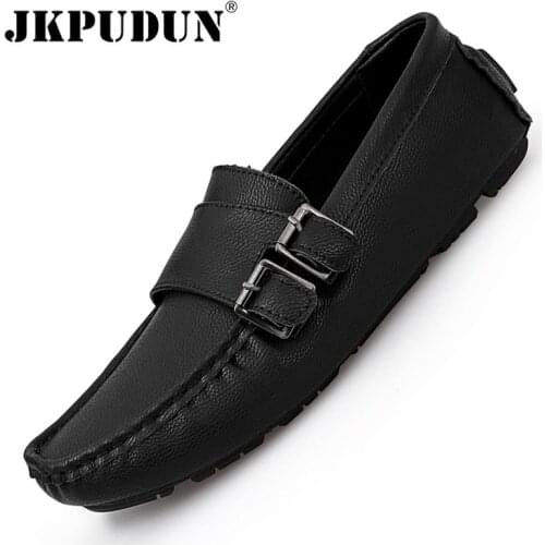 Genuine Leather Men Casual Shoes Luxury Brand Breathable Slip on Formal Loafers Men Moccasins Italian Driving Shoes Lightweight