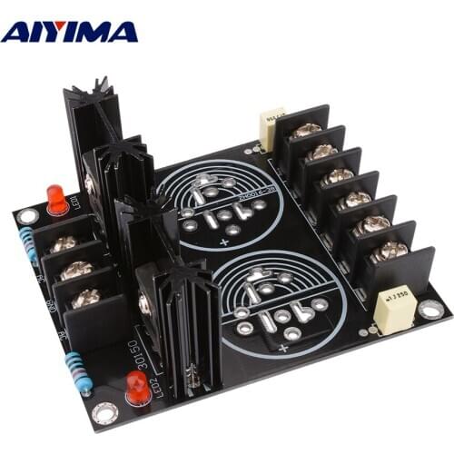 AIYIMA 120A Rectifier Filter Power Board For 2 35MM Capacitor Rectification DIY Home Theater Sound Amplificador