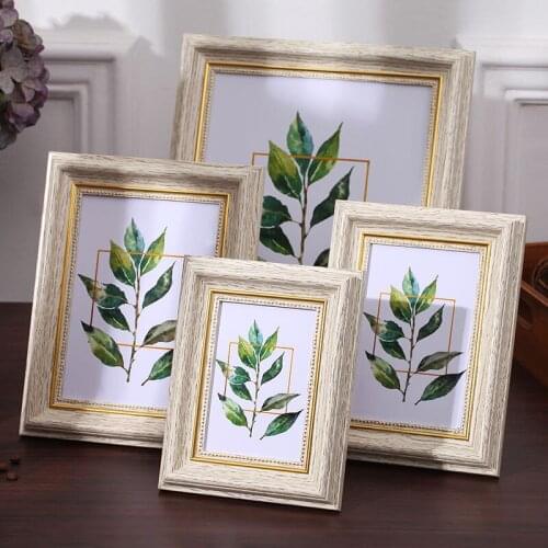 High Quality Vintage Photo Frame Home Decor Retro Resin Wedding Couple Recommendation Pictures Frames Wall Art Gift Ornament