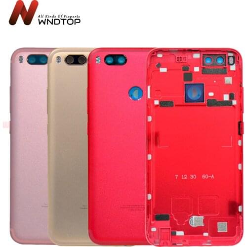 For Xiaomi Mi A1 Battery Cover MiA1 Rear Door Back Housing Case For Xiaomi Mi 5X A1 Battery Cover With Power Volume Button