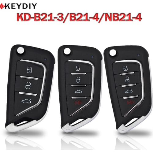 KEYDIY KD NB21-4 Universal Multi-functional Remote Control B21-3 B21-4 Wire Car Keys for KD900/KD MINI/KD-X2 Key Programmer