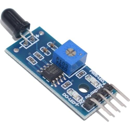 10Pcs/Lot IR Flame Sensor Module Detector Smartsense For Temperature Detecting Suitable Wholesale