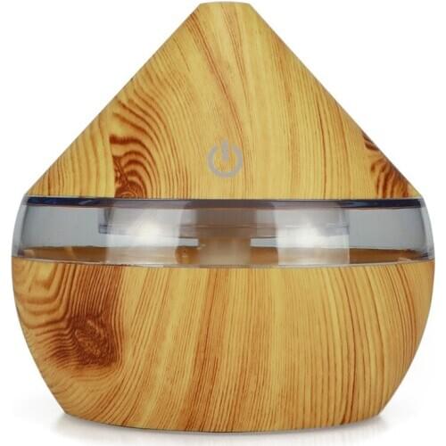 300ml Cool Mist Humidifier Ultrasonic Aroma Essential Oil Diffuser Quiet Humidifier with Color LED Lights Changing for Office